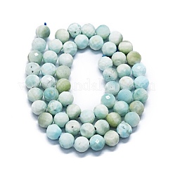 天然異極鉱ビーズ連売り  ファセット（64ファセット）  ラウンド  6mm  穴：0.8mm  約62~67個/連  15.16~15.55インチ（38.5~39.5cm）&nbsp;G-G927-19