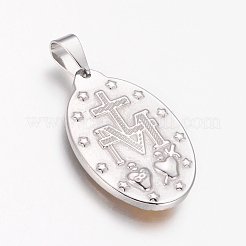 Pendentifs en acier inoxydable 304 avec placage sous vide PVD&nbsp;STAS-I121-07