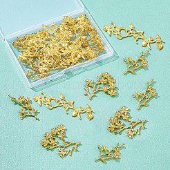 24 шт. 3 стиля оправы для страз из гальванического сплава&nbsp;PALLOY-BC0002-20