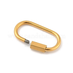 Ionenplattierung (IP) 304 Edelstahl-Schraubkarabinerverschluss-Anhänger&nbsp;X-STAS-H107-04D-G