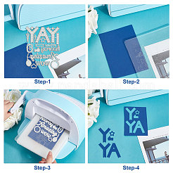 Углеродистая сталь разрезает трафареты DIY-WH0309-1433