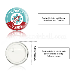 Брошь из белой жести JEWB-WH0012-050