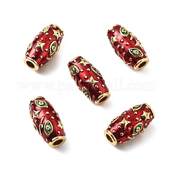 Бусины из микрофибры из рисовой латуни с кубическим цирконием KK-Z114-14G