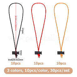 30 Stück elastische Kabelbinder aus Polyester in 3 Farben&nbsp;DIY-FH0008-57A