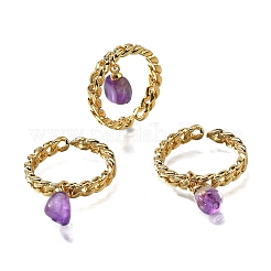 Латунные кольца-манжеты для женщин RJEW-Z085-03G-03