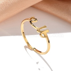 Кольца-манжеты из нержавеющей стали 304 для женщин RJEW-D285-01G-U