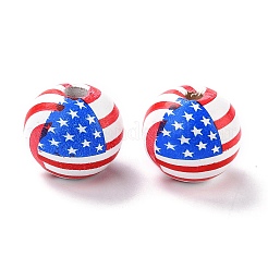 День независимости бусы из натурального дерева&nbsp;X1-WOOD-K006-B01