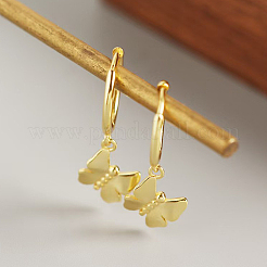 S925 серьги-кольца из стерлингового серебра в форме бабочки PC6505