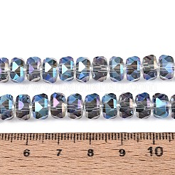 Chapelets de perles en verre transparent électrolytique&nbsp;EGLA-N022-04A-D06