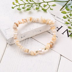 Браслеты с бусинами из натуральной кожи&nbsp;BJEW-JB05727-01