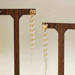 Ohrstecker mit Perlenquaste aus Edelstahl 304 und Kunststoff&nbsp;WG7F267-01