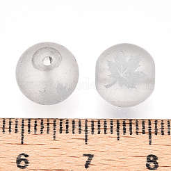 Осенняя тема гальваника прозрачные стеклянные бусины&nbsp;EGLA-S178-01-01G