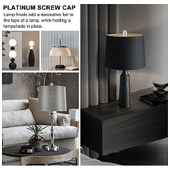 Шариковые лампы из цинкового сплава для верхней ручки ламп&nbsp;FIND-WH0048-52