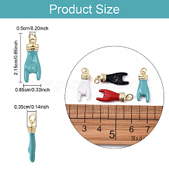 Подвески из латуни с эмалью&nbsp;KK-YW0003-42A