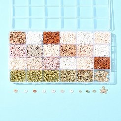 Наборы для изготовления украшений в стиле бохо своими руками из полимерной глины&nbsp;DIY-FS0007-75