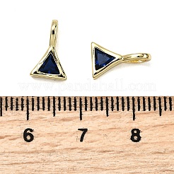 Треугольник латуни микро проложить кубических подвески диоксида циркония&nbsp;KK-C134-02G