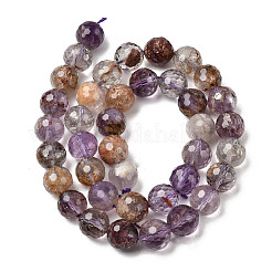 Натуральные фиолетовые фантомные кварцы&nbsp;G-Z127-B01-10mm