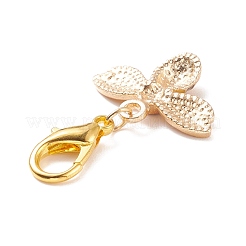 Подвесные украшения из сплава эмали пчелы HJEW-JM00661-03