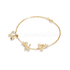 Gargantillas de aleación con forma de flor para mujer&nbsp;WG981DB-01