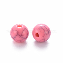 Непрозрачные акриловые бусины с краклеем MACR-S370-F10mm