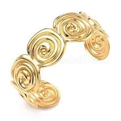 Браслеты-манжеты из нержавеющей стали Conch 304&nbsp;BJEW-B158-02G