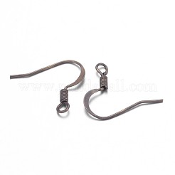 Старинные бронзовые латунные французские серьги крючки X-KK-Q370-AB