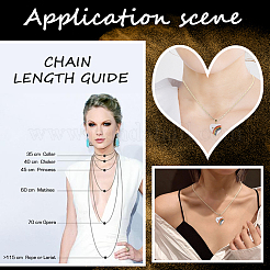 6 шт. латунные цепочки-цепочки «бостон» для женщин&nbsp;NJEW-BBC0001-05