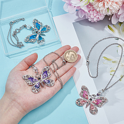 3 шт. подвеска из сплава бабочки&nbsp;HJEW-PH02100