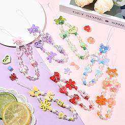 100шт 19 стиля прозрачные акриловые бусины&nbsp;MACR-FS0002-34