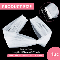 Polyester-Brautspitzenschals&nbsp;AJEW-WH0473-22