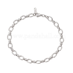 Браслеты из овальных звеньев из нержавеющей стали 304 для женщин&nbsp;BJEW-JB13208