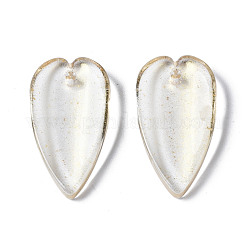 Прозрачный лак окрашенные стеклянные подвески GGLA-S054-013B-01