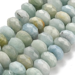 Природные Аквамарин бисер нитей G-H329-G01-16mm