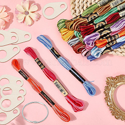 18 моток двухслойной полиэфирной нити для вышивания&nbsp;OCOR-CY0002-76