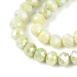 Антикоррозийные гальванические стеклянные бусины рондель EGLA-T021-8mm-17-05