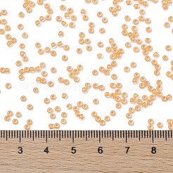 TOHOラウンドシードビーズ  日本製シードビーズ  （962)つの内側のカラークリスタル/トパーズの裏地  11/0  2.2mm  穴：0.8mm  約1110PCS /ボトル  10 G /ボトル&nbsp;SEED-JPTR11-0962