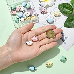 20шт 5 цвета фарфоровые бусины ручной работы&nbsp;PORC-CJ0001-19