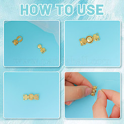 60 шт. 3-х цветные застежки-кнопки из сплава&nbsp;FIND-GL0002-01