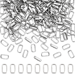 Unicraftale circa 200 pz anelli di collegamento ovali 201 connettori di collegamento in acciaio inossidabile connettori ovali diametro interno di 6x2.7 mm collegamenti di gioielli in metallo anello di collegamento chiuso ma non saldato per la creazione di gioielli