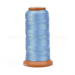 Polyesterfäden, für Schmuck machen, hellblau, 1 mm, ca. 284.33 Yard (260m)/Rolle