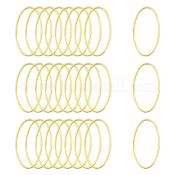 Латунные соединительные колечки, овальные, золотые, шириной около 16 мм, 30 мм длиной, толстый 1 мм 