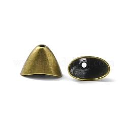 Coni di perline apetalici a triangolo in lega di stile tibetano, per ciondolo nappe, cadmio & nichel &piombo libero, bronzo antico, 14x20x12mm, Foro: 2 mm