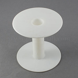 Kunststoff leere Spulen für Draht, Fadenspulen, weiß, 24x87 mm, Rückwandplatine: 94x2mm