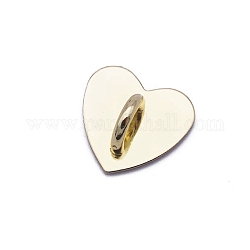 Soporte de corazón para teléfono celular de aleación de zinc, soporte de anillo de agarre para los dedos, amarillo claro, 2.4 cm