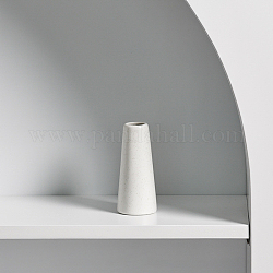 Mini-Blumenvasen aus Keramik für Wohnkultur, kleine Blumenknospenvasen für Herzstück, weiß, 43x95 mm, Bohrung: 20 mm