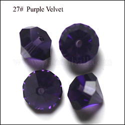 Abalorios de cristal austriaco de imitación, aaa grado, facetados, diamante, añil, 7x5mm, agujero: 0.9~1 mm