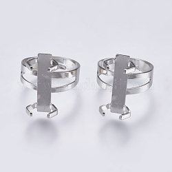 Настройки железного пальца, 4 настройки кольца для когтей, платина, лоток : 20x8 мм, 18 мм