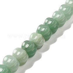 Естественный зеленый авантюрин бисер нитей, тыква, 10x14x12.5 мм, отверстие : 1 мм, около 20 шт / нитка, 7.72''~7.76'' (19.6~19.7 см)