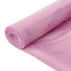 Laser-Polyester-Bronzing-Gewebe, für DIY Basteln und Kleidung, Flamingo, 150x0.03 cm