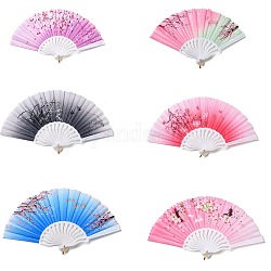 Oriental Fan, With Cloth, Fan, Mixed Color, 420x240mm
